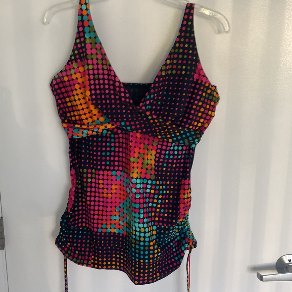 Captiva size 16 tankini set, top adjustable straps,Kona Sol bottom XL, 2 pieces!